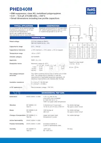 PHE840MD7150MD19R06L2 Datasheet Copertura