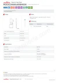 RCE5C2A680J0DBH03A Datasheet Cover