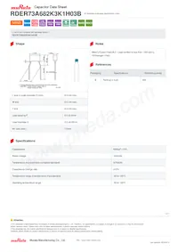 RDER73A682K3K1H03B Datasheet Cover