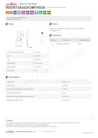 RDER73A682K3M1H03A Datasheet Cover