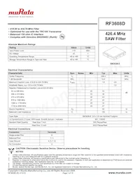 RF3608D Datasheet Cover