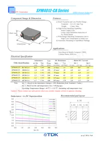 SPM4012T-3R3M-CA Datasheet Cover