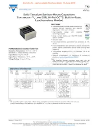 T42M2227M025EZA Datasheet Copertura