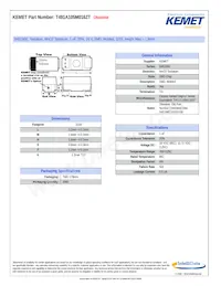 T491A105M016ZT Datasheet Cover