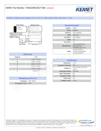 T491B225K035ZT7280 Datasheet Cover