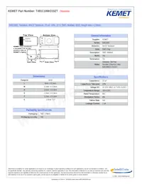 T491C106K010ZT Datasheet Cover