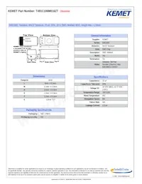T491C106M016ZT Datasheet Cover