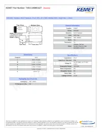 T491C106M016ZT 데이터 시트 표지