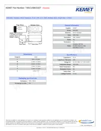 T491C156K010ZT Datasheet Cover