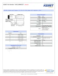 T491C156M025ZT Datasheet Cover