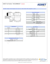 T491C685M020ZT Datasheet Cover