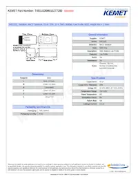 T491U336M010ZT7280 Datasheet Cover