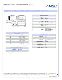 T491V106K035ZT7280 Datasheet Cover