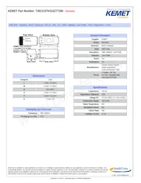 T491V107K010ZT7280 Datasheet Cover