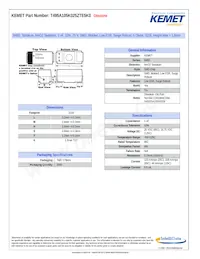 T495A105K025ZTE5K0 Datasheet Cover