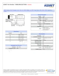 T495B106K016ZTE650 Datasheet Cover