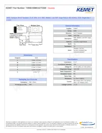 T495B156M010ZTE600 Datasheet Cover