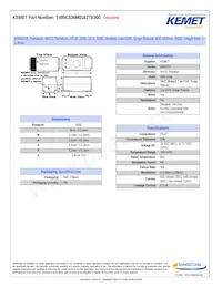 T495C336M016ZTE300 데이터 시트 표지