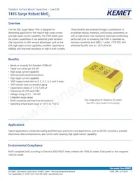 T495D686K016ATE150 Datasheet Cover