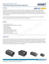 T520B337M006ATE040 Datasheet Cover