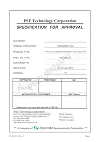 UX52I0501Z Datasheet Cover