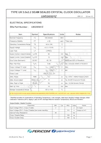 UX52I0501Z 데이터 시트 페이지 3