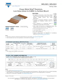 WSL5931L3000FEA Datasheet Cover