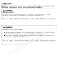 308N500K Datasheet Pagina 3