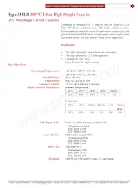 381LR151M420J032 Datasheet Cover