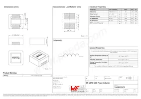 74406032470 Datasheet Cover