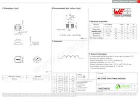 74437346025 Datasheet Copertura