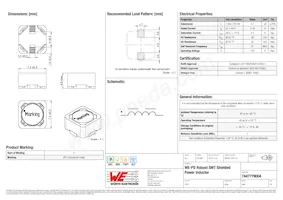 7447779004 Datasheet Copertura