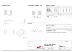 74479974147 Datasheet Copertura