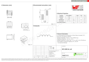 744913112 Datasheet Copertura