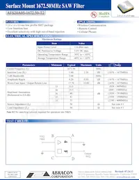 AFS20A05-1672.50-T2 Datasheet Cover