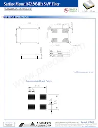 AFS20A05-1672.50-T2 Datasheet Pagina 2