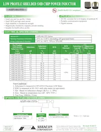 ASPI-0615FS-3R3N-T2 Datasheet Cover