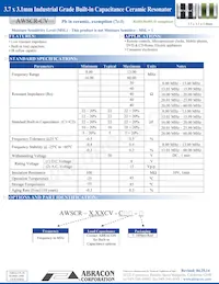 AWSCR-30.00CV-T Datasheet Cover