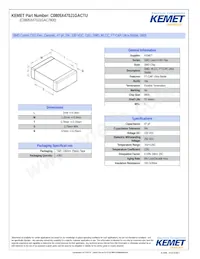 C0805X470J1GACTU Datasheet Cover