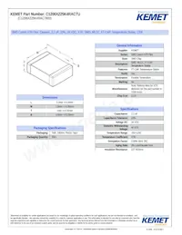 C1206X225K4RACTU Datasheet Cover