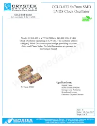 CCLD-033-50-133.000 Datasheet Cover