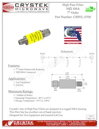 CHPFL-0700數據表 封面
