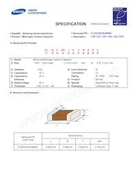 CL03C220JA3NNNC Datasheet Copertura