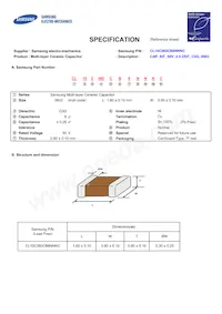 CL10C060CB8NNNC Datasheet Cover