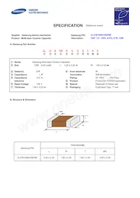 CL31B105KCHSFNE Datasheet Copertura