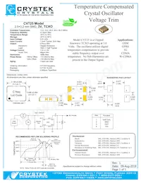 CVT25-33.600 Datasheet Cover