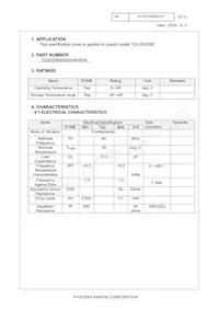 CX2520SB40000H0WZK06 Datasheet Pagina 3