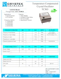 CXOH20-BP-10.000 Datasheet Cover