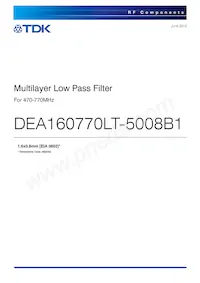 DEA160770LT-5008B1 Cover