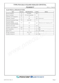 F62400017 Datasheet Pagina 3